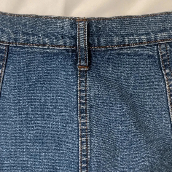 BDG A-line Button Front Mini Skirt Color Blue Size 4 - Picture 11 of 15